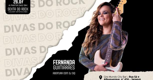 Fernanda Guimarães se apresenta no Jaraguá em celebração ao mês do rock
