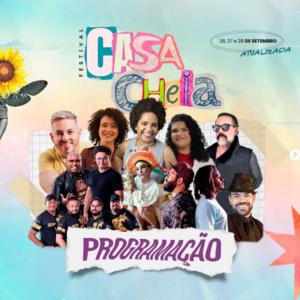 Festival Casa Cheia será realizado de forma gratuita no Jaraguá