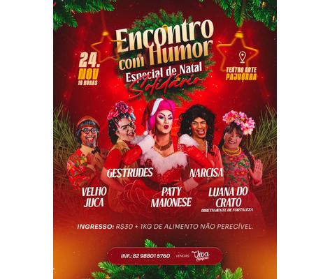 Drag Queen Paty Maionese realiza Encontro com Humor Solidário no próximo dia 24 de novembro