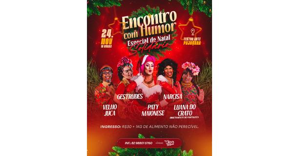 Drag Queen Paty Maionese realiza Encontro com Humor Solidário no próximo dia 24 de novembro