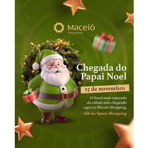 Papai Noel chega ao Maceió Shopping no próximo domingo