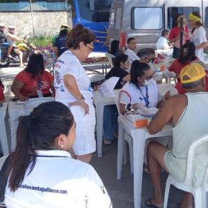 Saúde realiza mais de mil testes rápidos no fim de semana