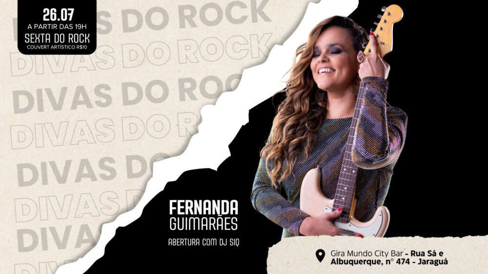 Fernanda Guimarães se apresenta no Jaraguá em celebração ao mês do rock